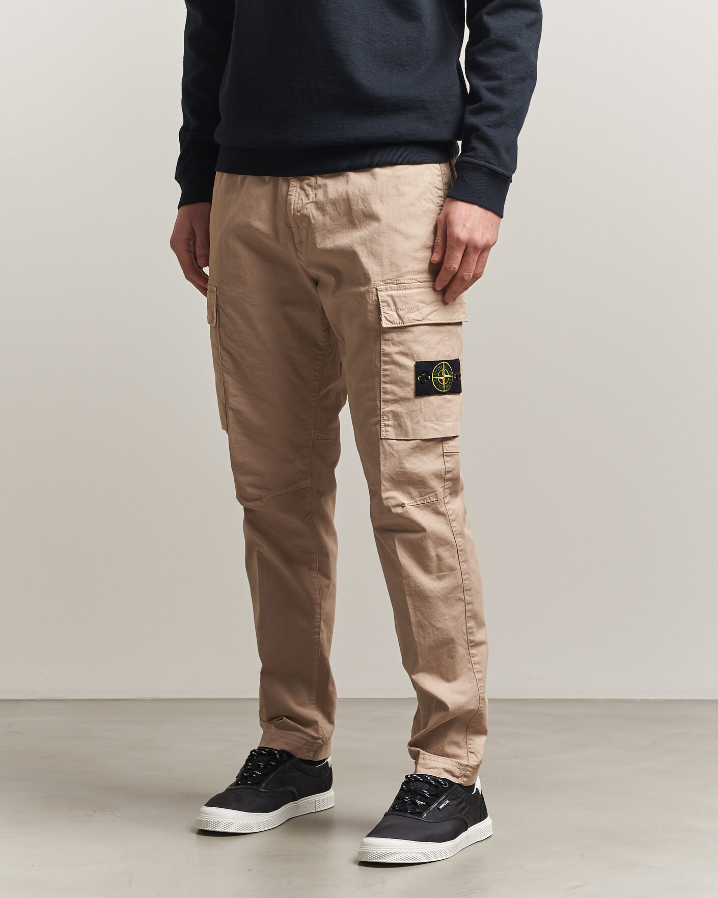 Heren | Broeken | Stone Island | Stretch Cotton Twill Cargo Trousers Desert
