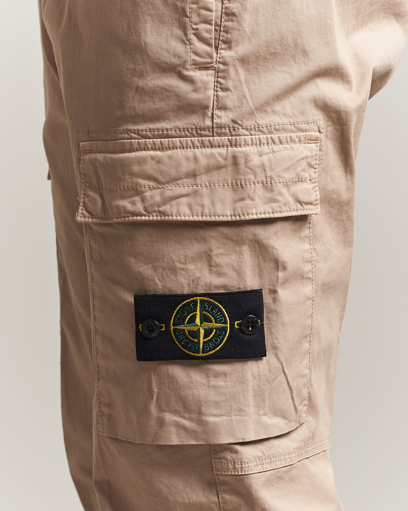 Heren | Broeken | Stone Island | Stretch Cotton Twill Cargo Trousers Desert