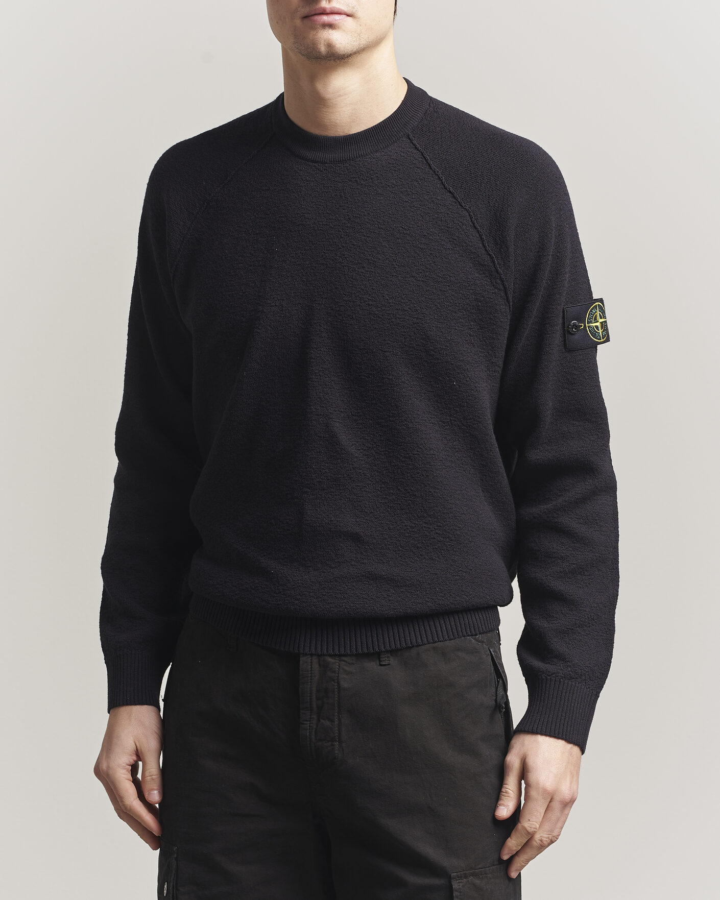 Heren | Truien | Stone Island | Raw Hand Organic Cotton Crewneck Navy