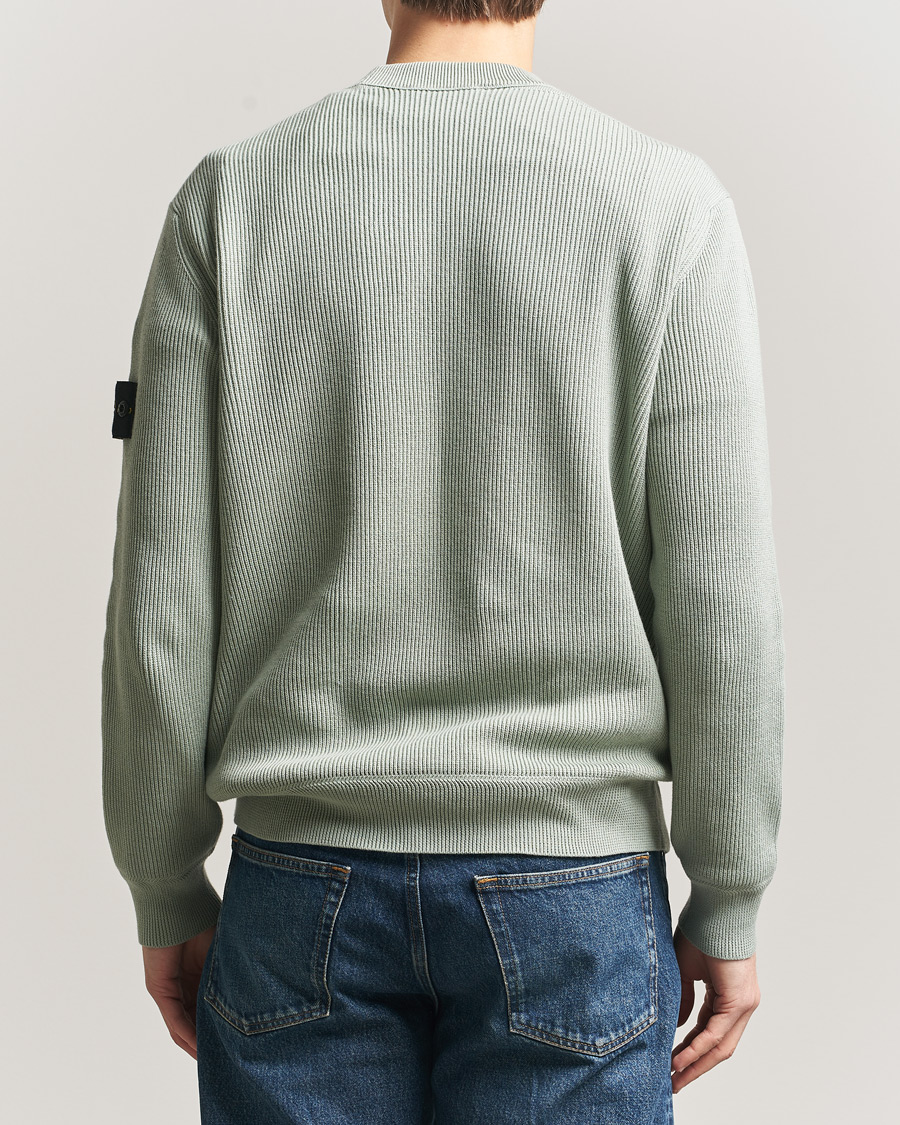 Heren | Truien | Stone Island | Ribbed Soft Organic Cotton Crewneck Sage
