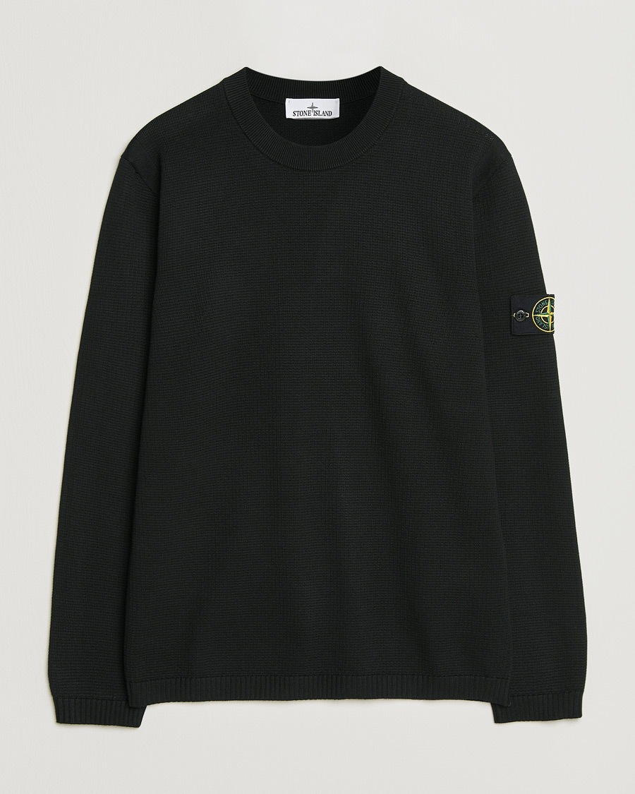 Heren | Truien | Stone Island | Micro Stitch Soft Organic Cotton Crewneck Black