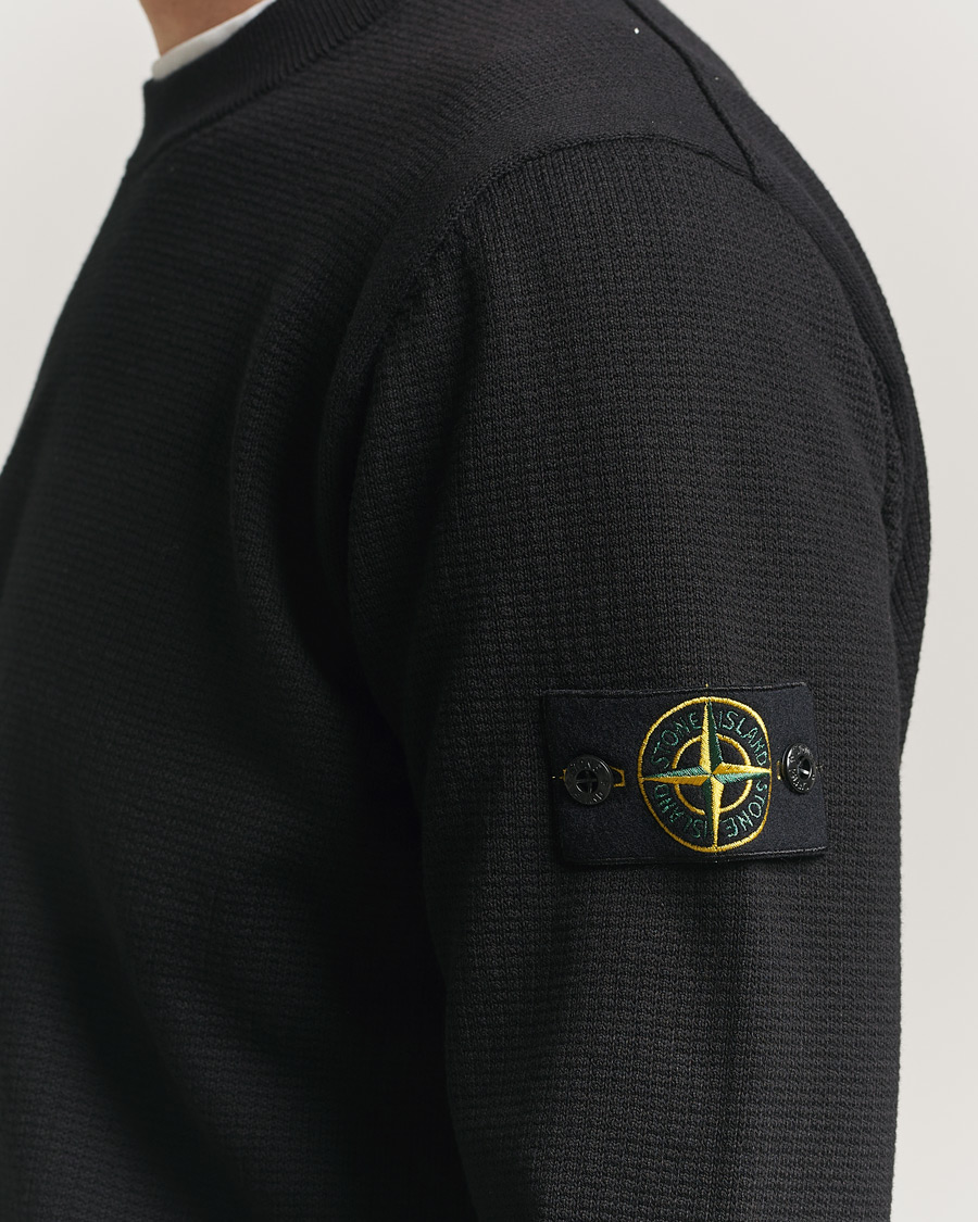Heren | Truien | Stone Island | Micro Stitch Soft Organic Cotton Crewneck Black