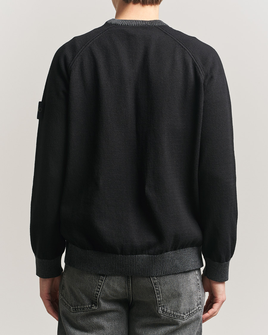 Heren | Truien | Stone Island | Raw Hand Organic Cotton Raglan Crewneck Black