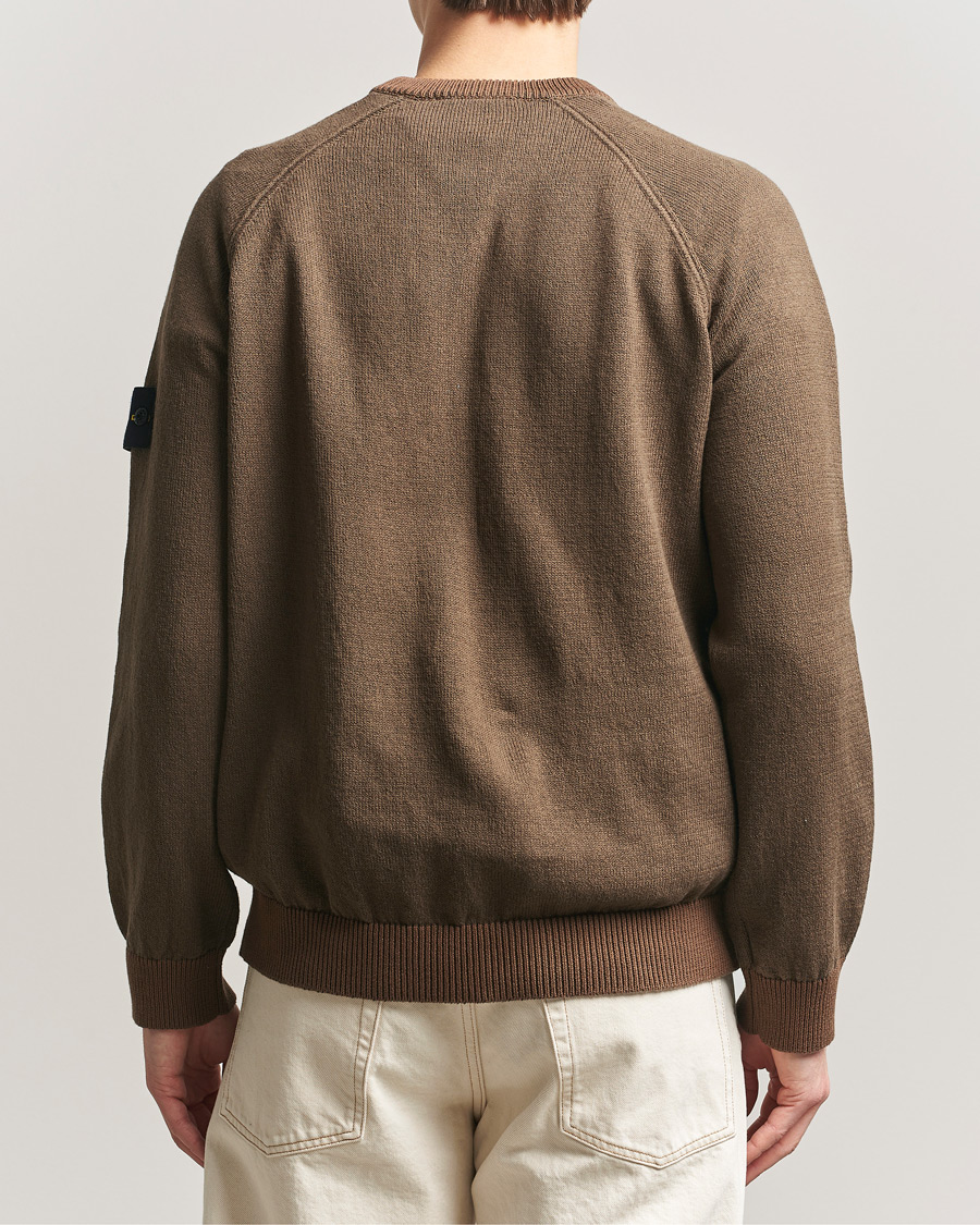 Heren | Truien | Stone Island | Raw Hand Organic Cotton Raglan Crewneck Umber