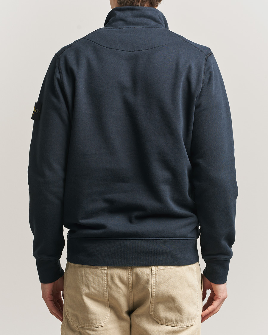 Heren | Truien | Stone Island | Garment Dyed Fleece Half Zip Navy