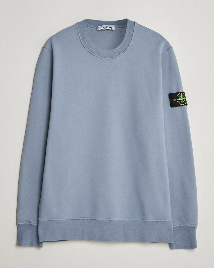 Heren | Truien | Stone Island | Garment Dyed Fleece Sweatshirt Dark Blue