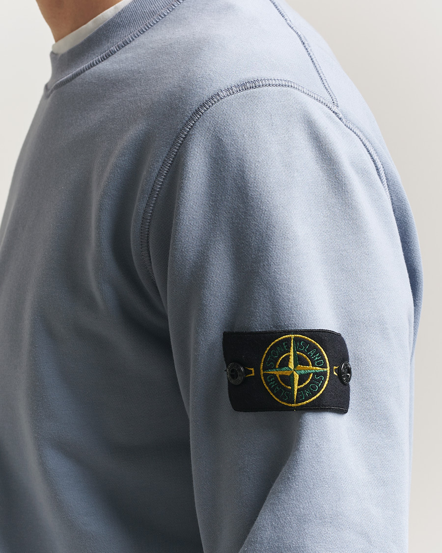 Heren | Truien | Stone Island | Garment Dyed Fleece Sweatshirt Dark Blue