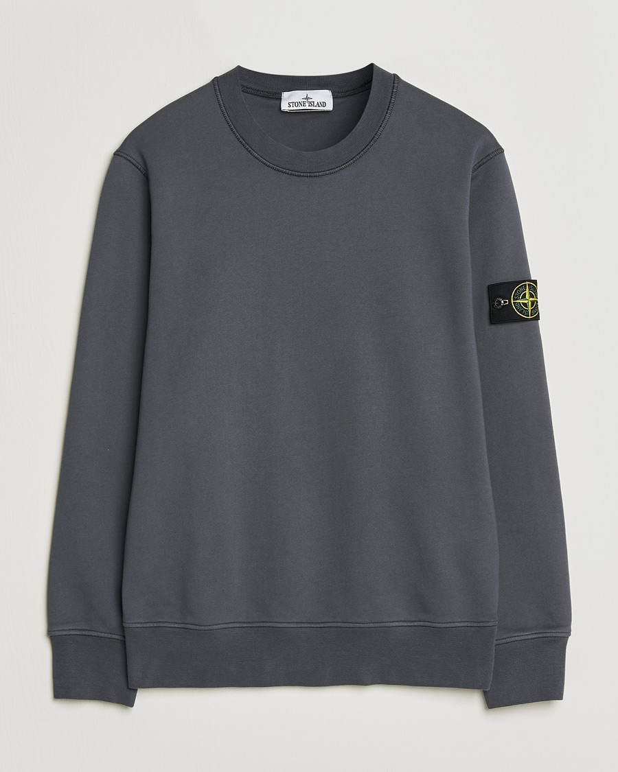 Heren | Truien | Stone Island | Garment Dyed Fleece Sweatshirt Blue/Grey