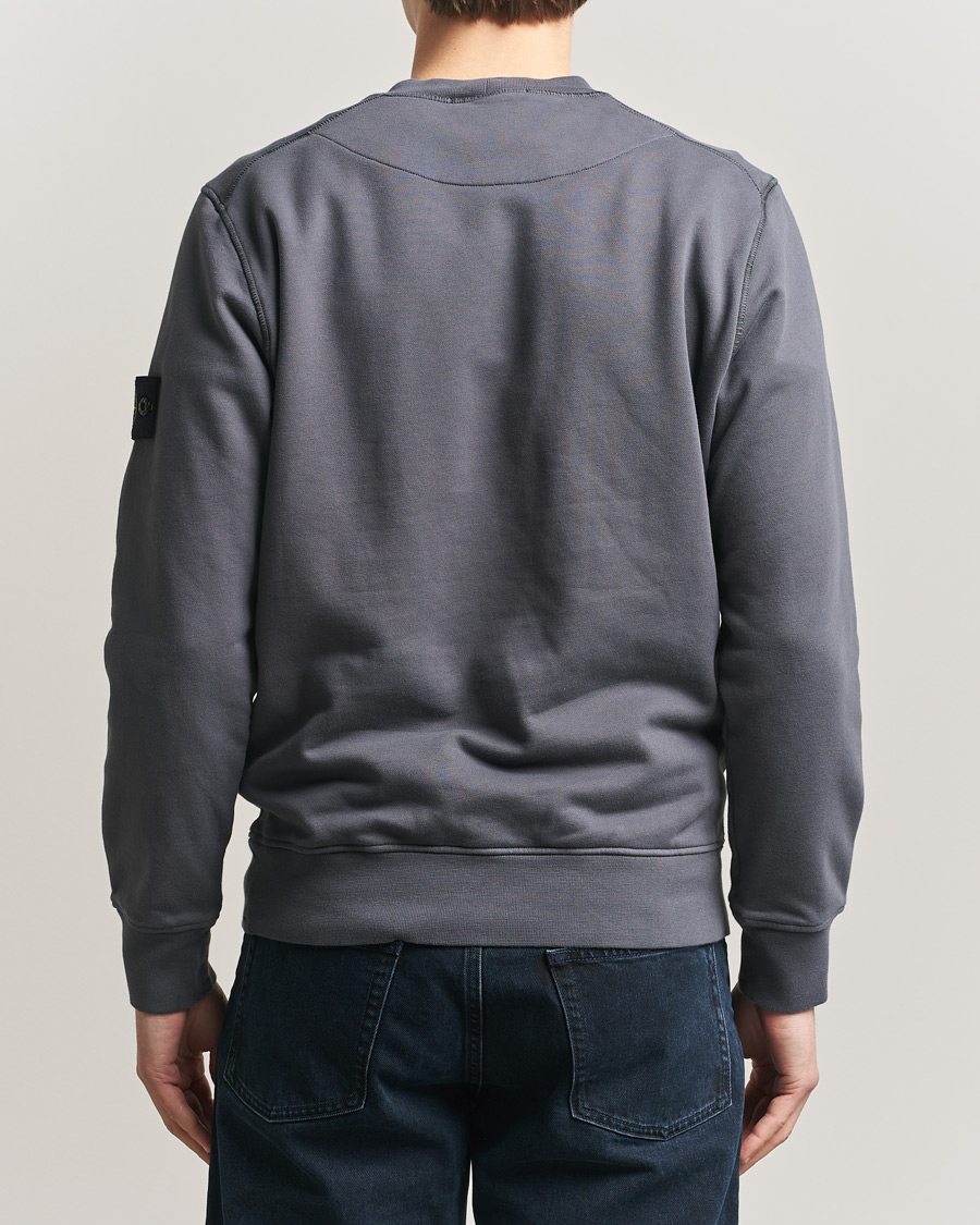 Heren | Truien | Stone Island | Garment Dyed Fleece Sweatshirt Blue/Grey