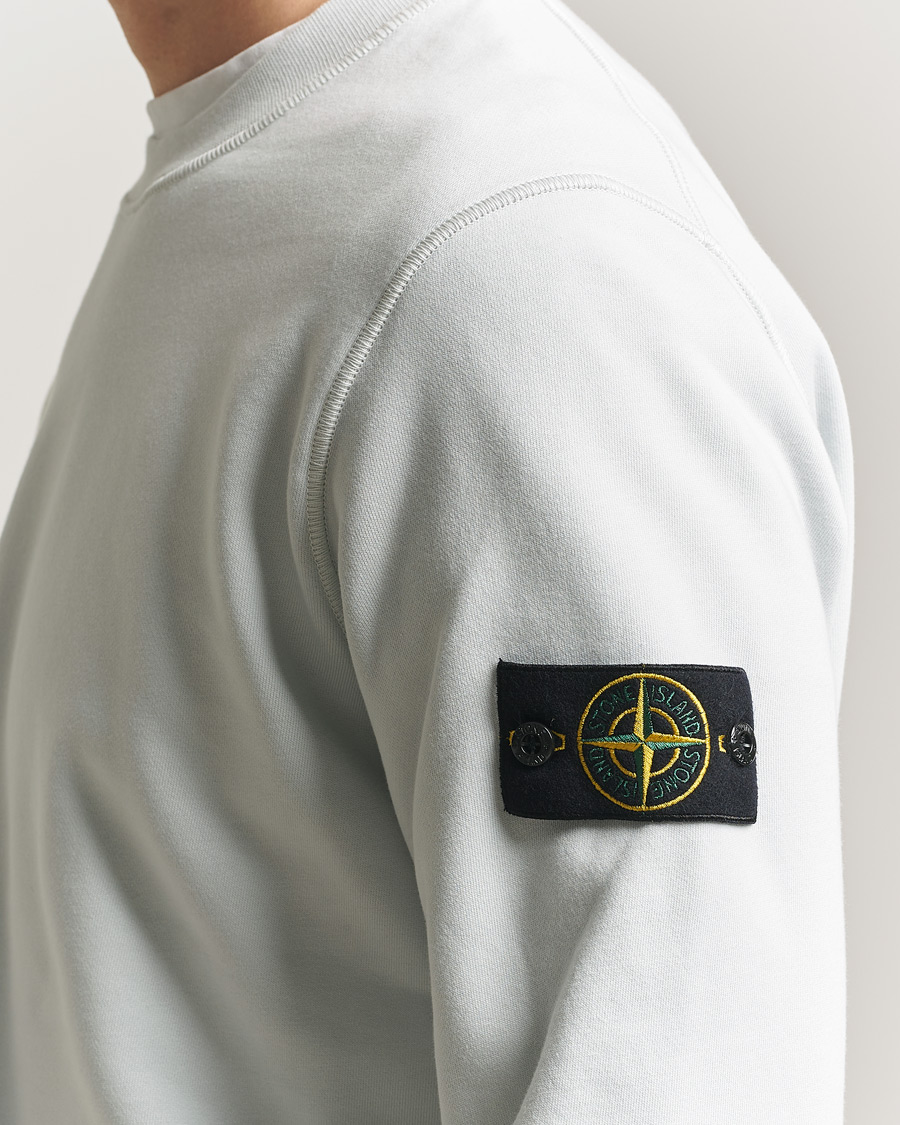 Heren | Truien | Stone Island | Garment Dyed Fleece Sweatshirt Sky Blue