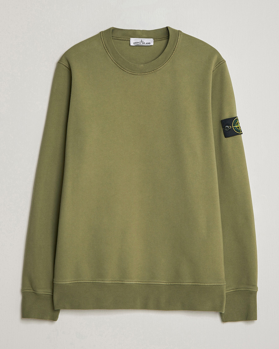 Heren | Truien | Stone Island | Garment Dyed Fleece Sweatshirt Military Green