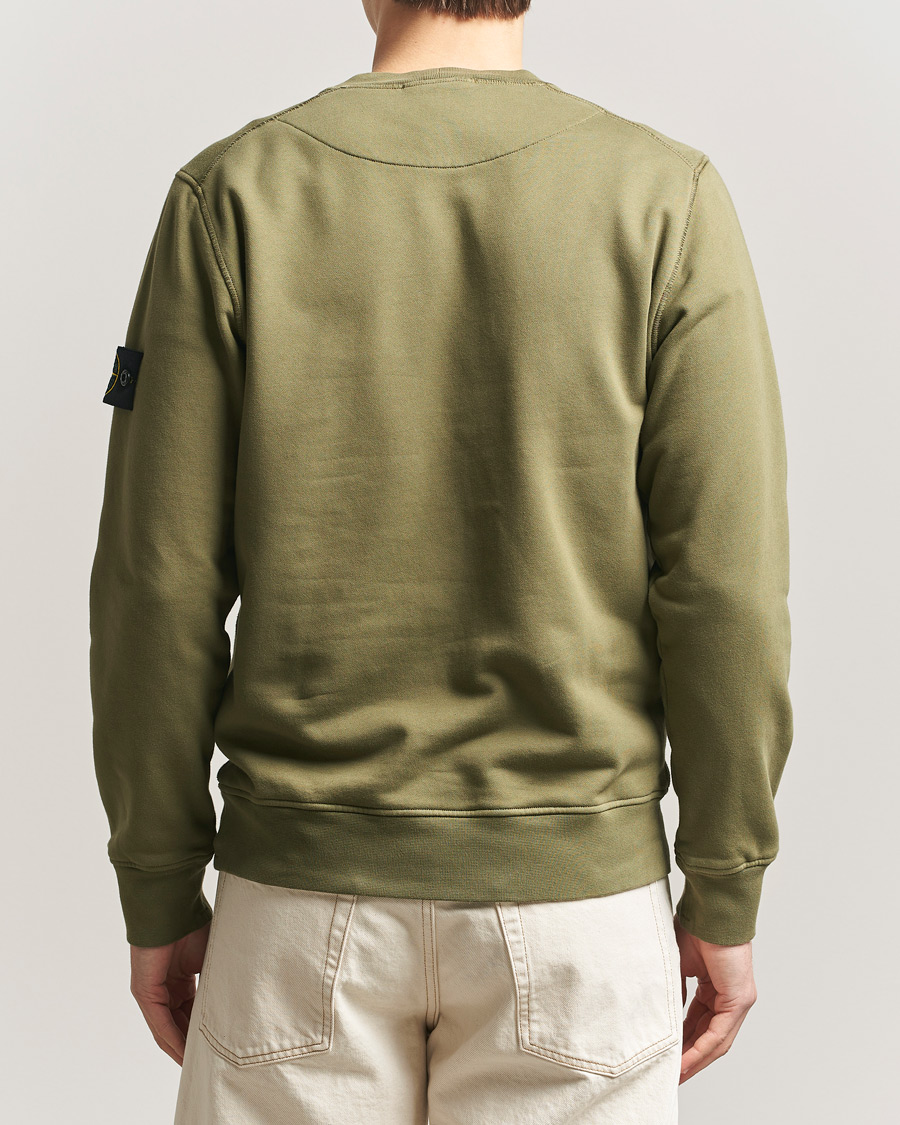 Heren | Truien | Stone Island | Garment Dyed Fleece Sweatshirt Military Green