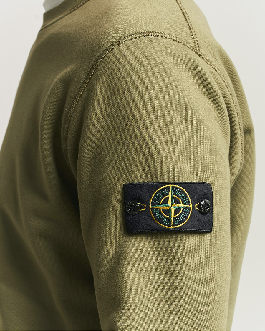 Heren | Truien | Stone Island | Garment Dyed Fleece Sweatshirt Military Green