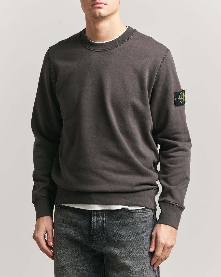 Heren | Truien | Stone Island | Garment Dyed Fleece Sweatshirt Charcoal
