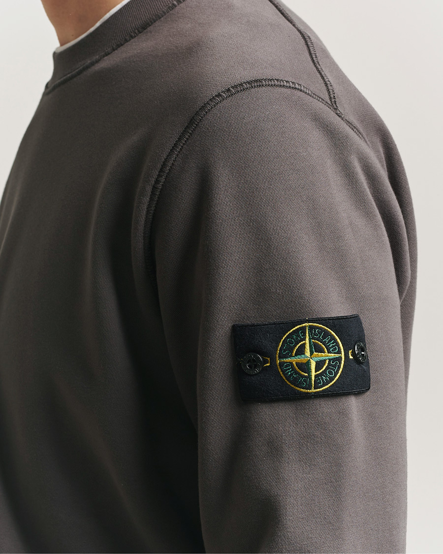 Heren | Truien | Stone Island | Garment Dyed Fleece Sweatshirt Charcoal