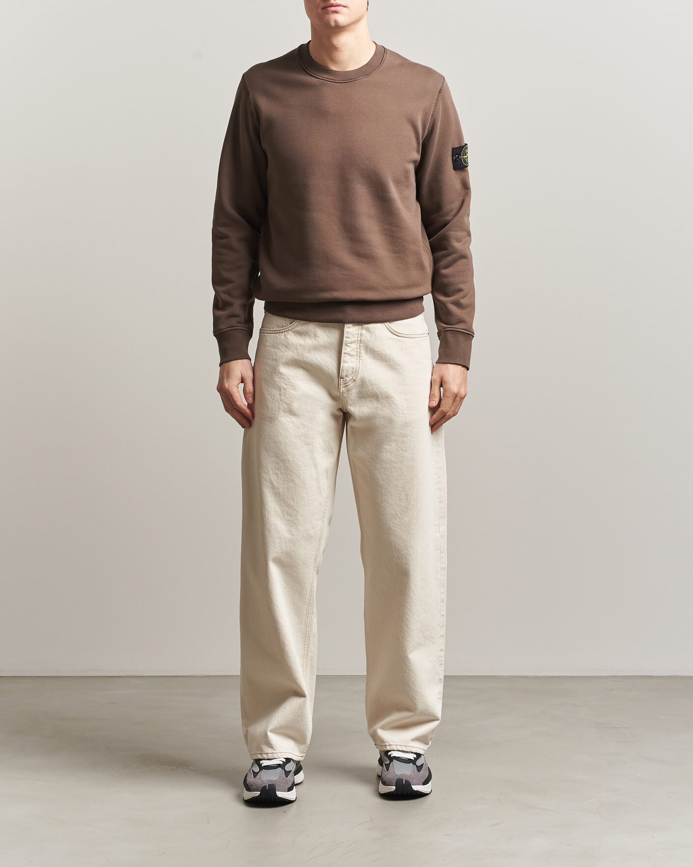 Heren | Truien | Stone Island | Garment Dyed Fleece Sweatshirt Umber