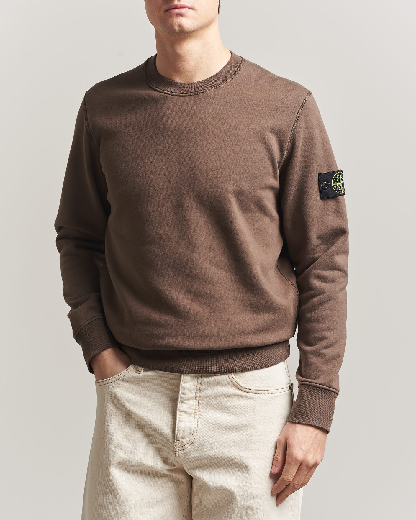 Heren | Truien | Stone Island | Garment Dyed Fleece Sweatshirt Umber