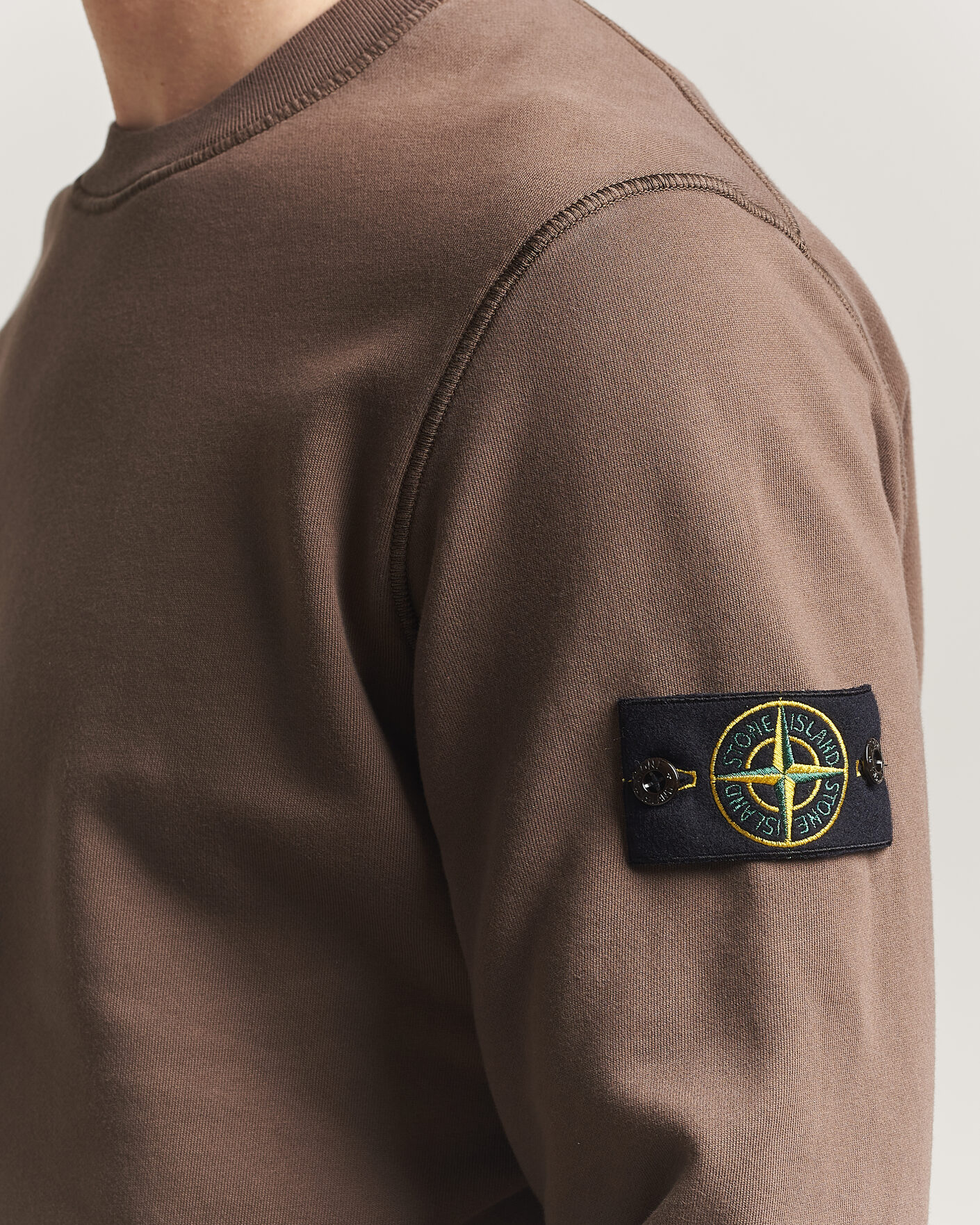 Heren | Truien | Stone Island | Garment Dyed Fleece Sweatshirt Umber
