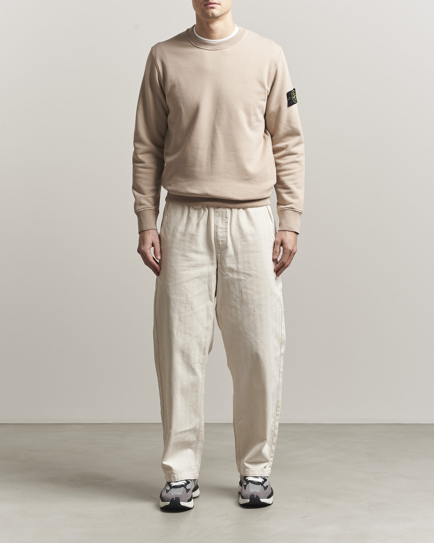 Heren | Truien | Stone Island | Garment Dyed Fleece Sweatshirt Desert