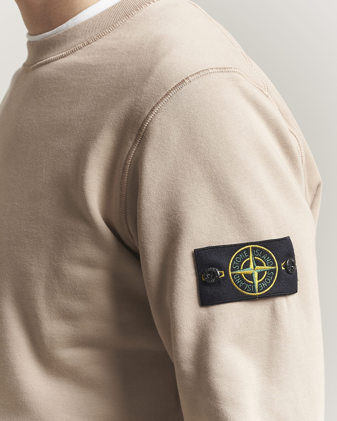 Heren | Truien | Stone Island | Garment Dyed Fleece Sweatshirt Desert