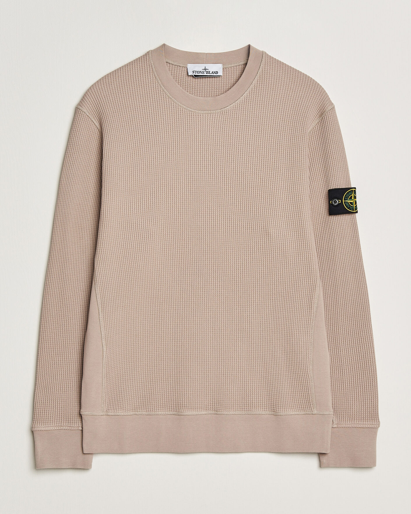 Heren | Truien | Stone Island | Organic Cotton Waffle Fleece Sweatshirt Desert