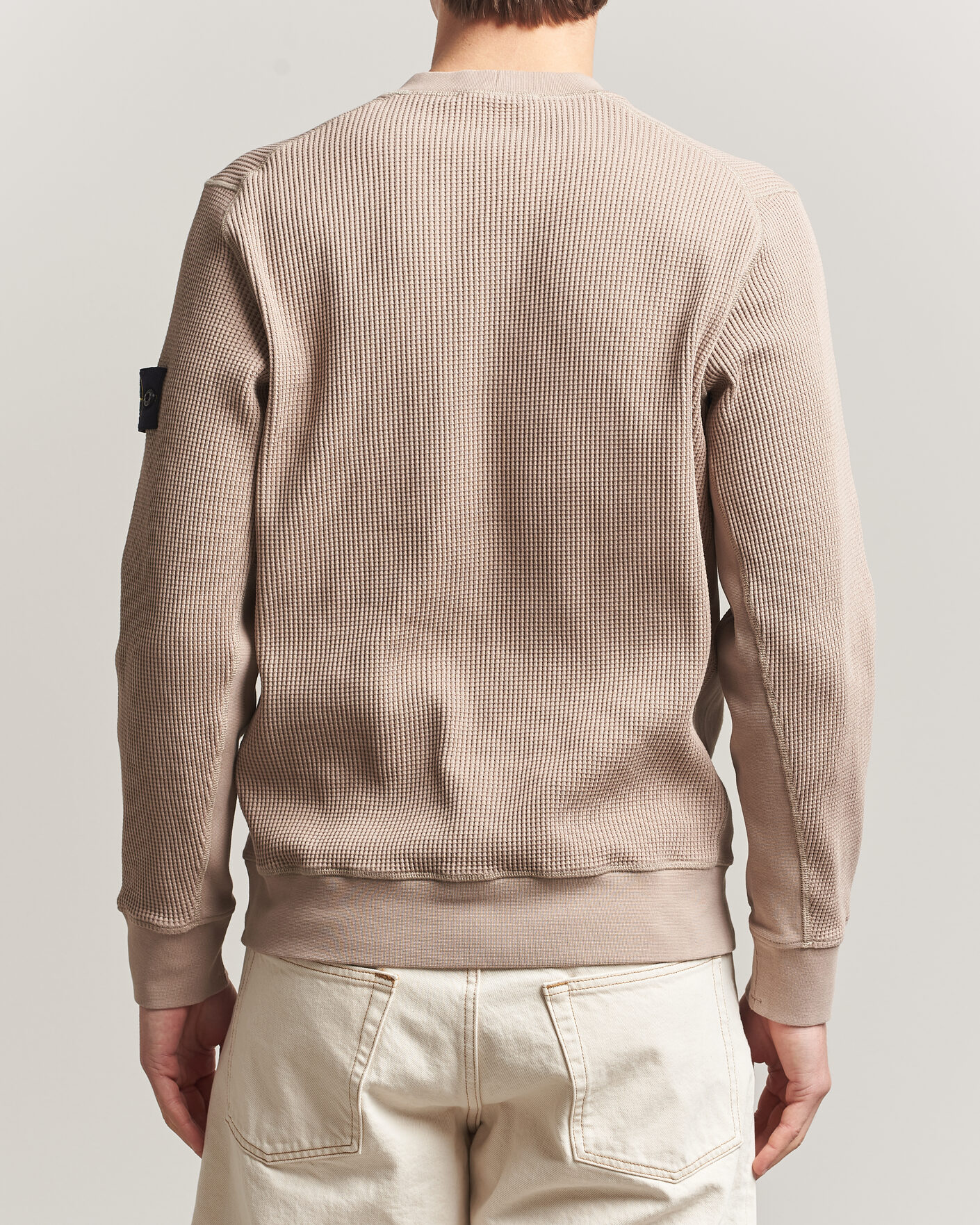 Heren | Truien | Stone Island | Organic Cotton Waffle Fleece Sweatshirt Desert