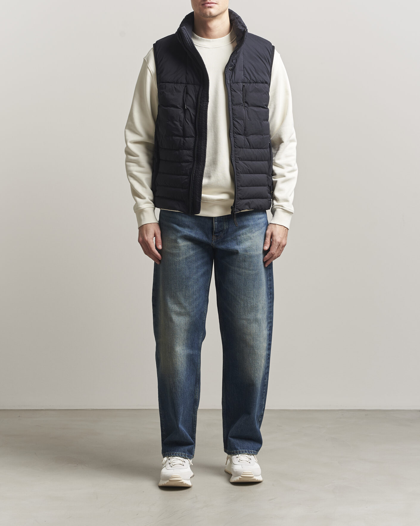 Heren | Gilets | Stone Island | Nylon Down Vest Navy
