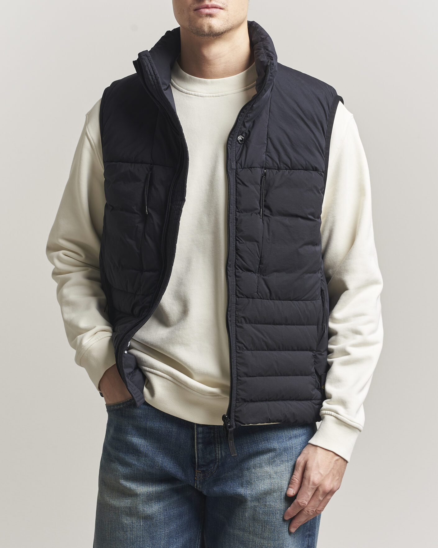 Heren | Gilets | Stone Island | Nylon Down Vest Navy