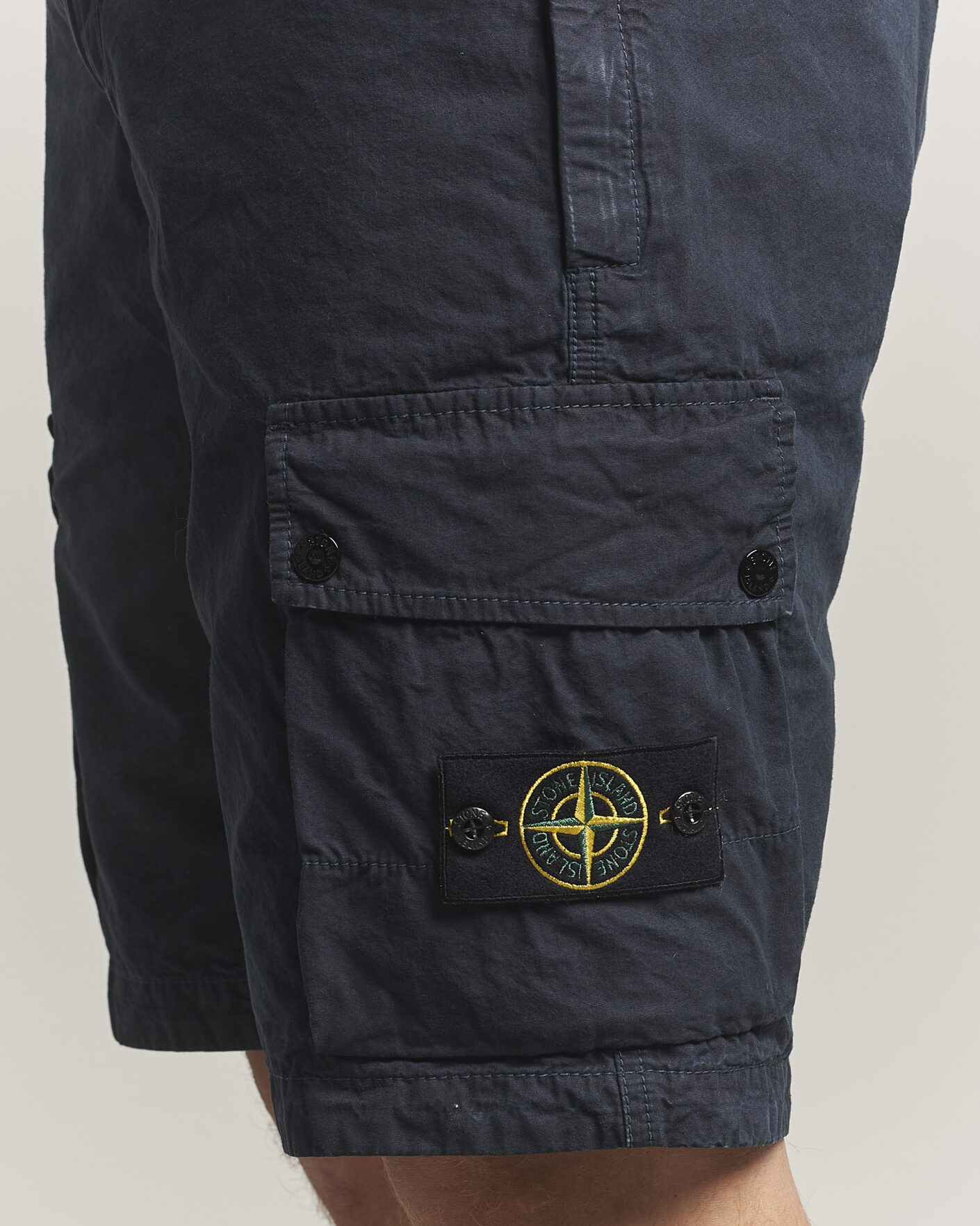 Heren | Korte broek | Stone Island | Brushed Cotton Canvas Cargo Shorts Navy