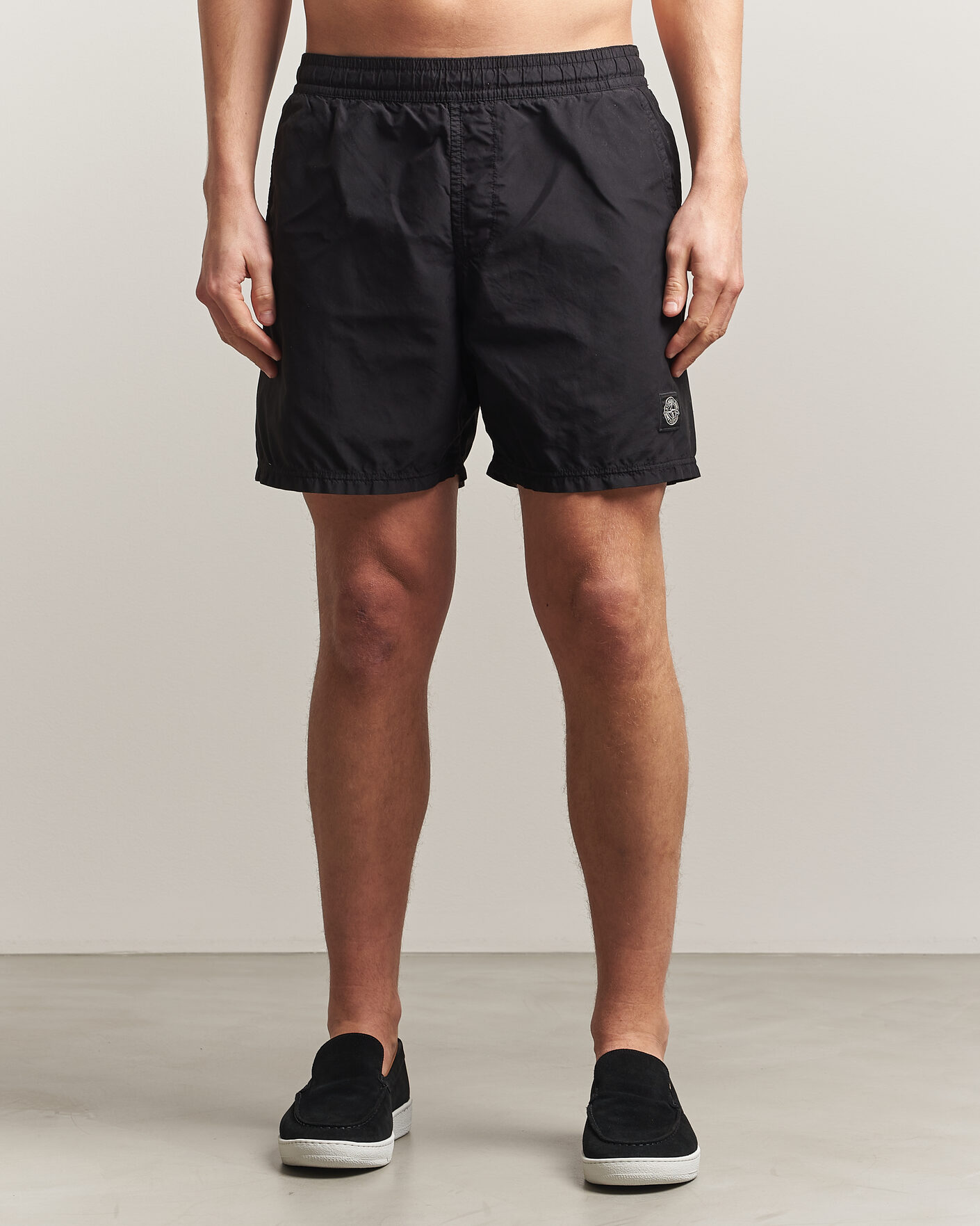 Heren | Zwembroek | Stone Island | Brushed Nylon Swimshorts Black