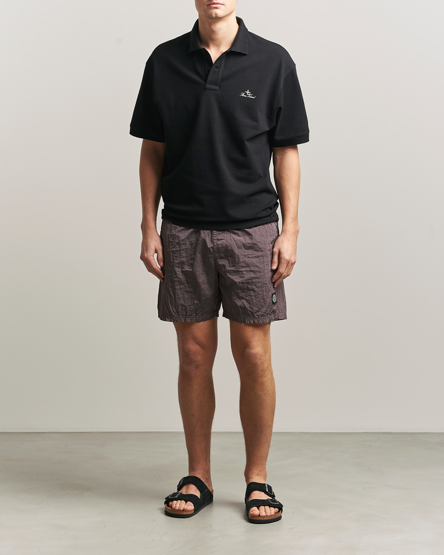 Heren | Zwembroek | Stone Island | Nylon Metal Econyl Swimshorts Purple Grey