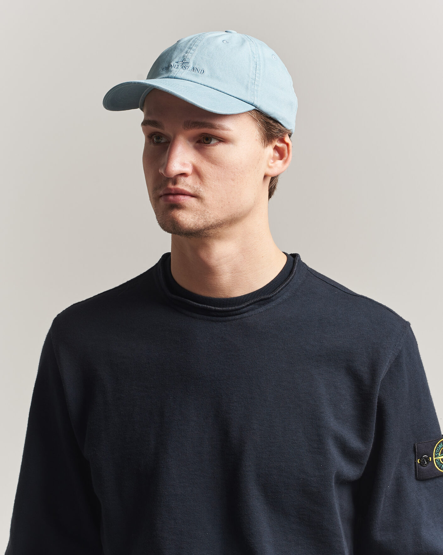 Heren | Hoeden en petten | Stone Island | Cotton Gabardine Cap Dusty Blue