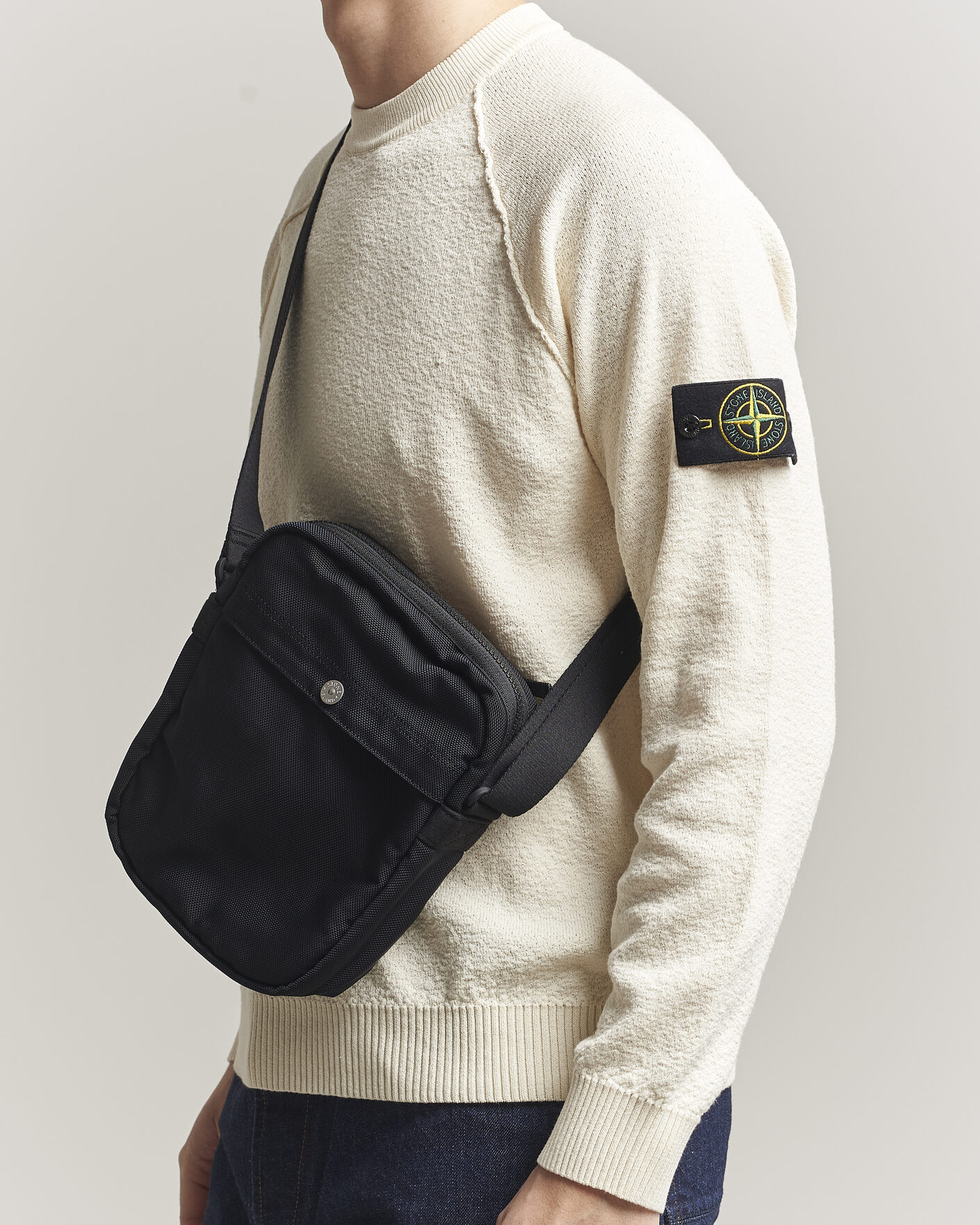 Heren | Tassen | Stone Island | Nylon Panama Cross Body Pouch Navy