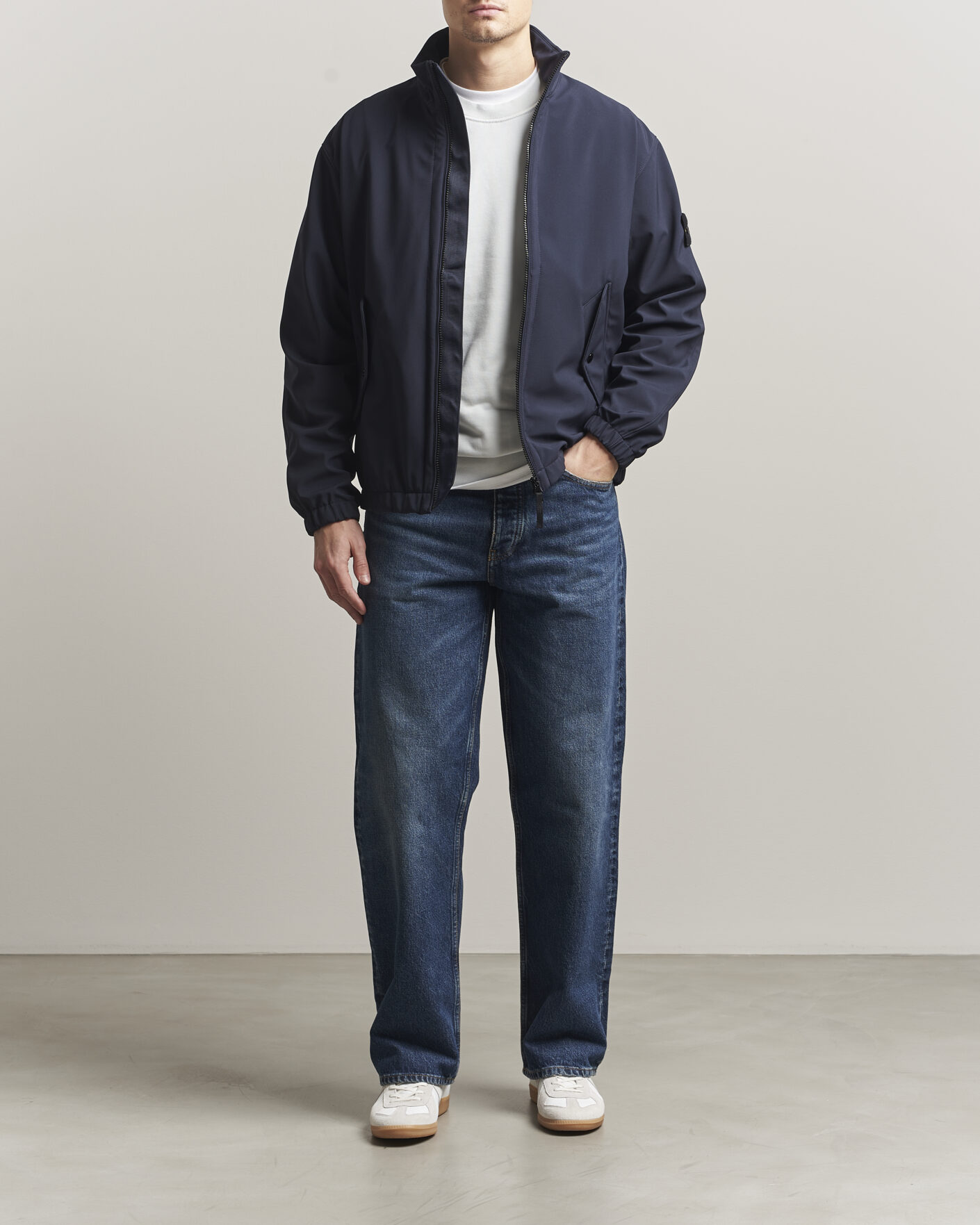 Heren | Jassen | Stone Island | Soft Shell Jacket Navy