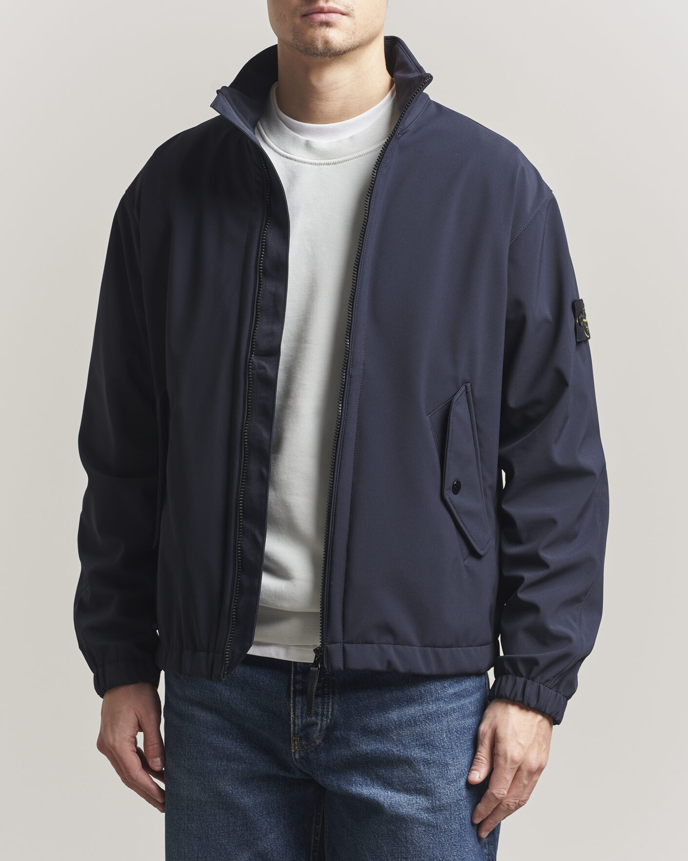 Heren | Jassen | Stone Island | Soft Shell Jacket Navy