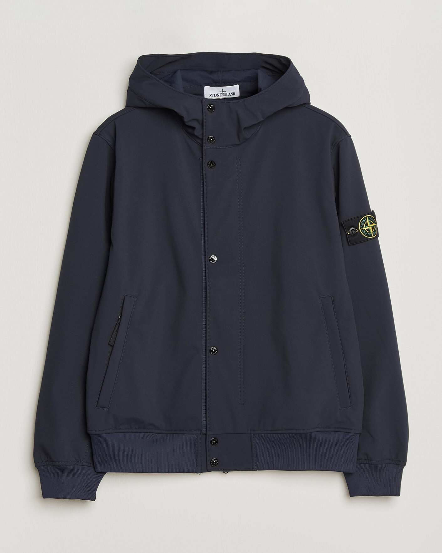 Heren | Jassen | Stone Island | Soft Shell Hooded Jacket Navy