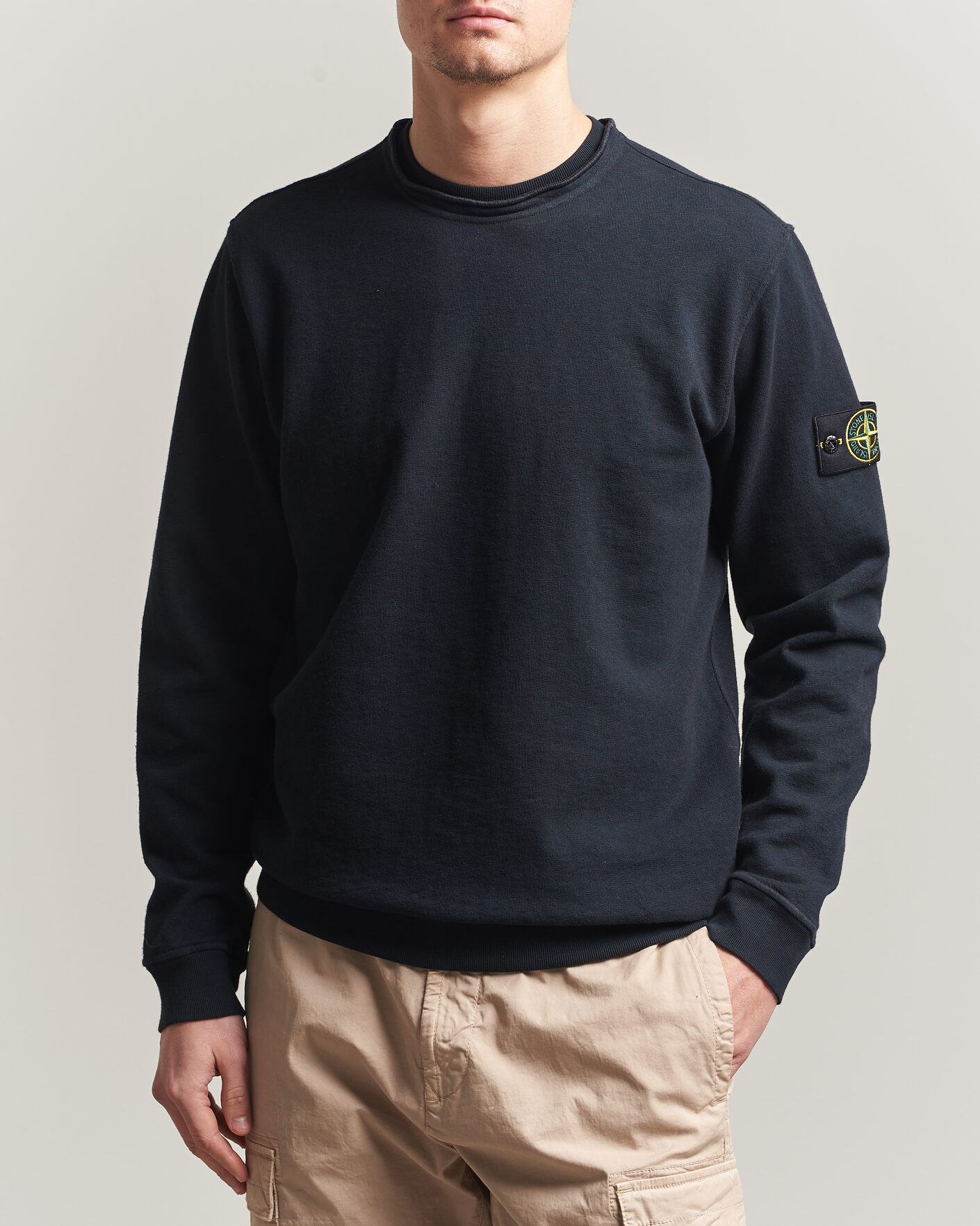 Heren | Truien | Stone Island | Old Dyed Cotton Sweatshirt Navy
