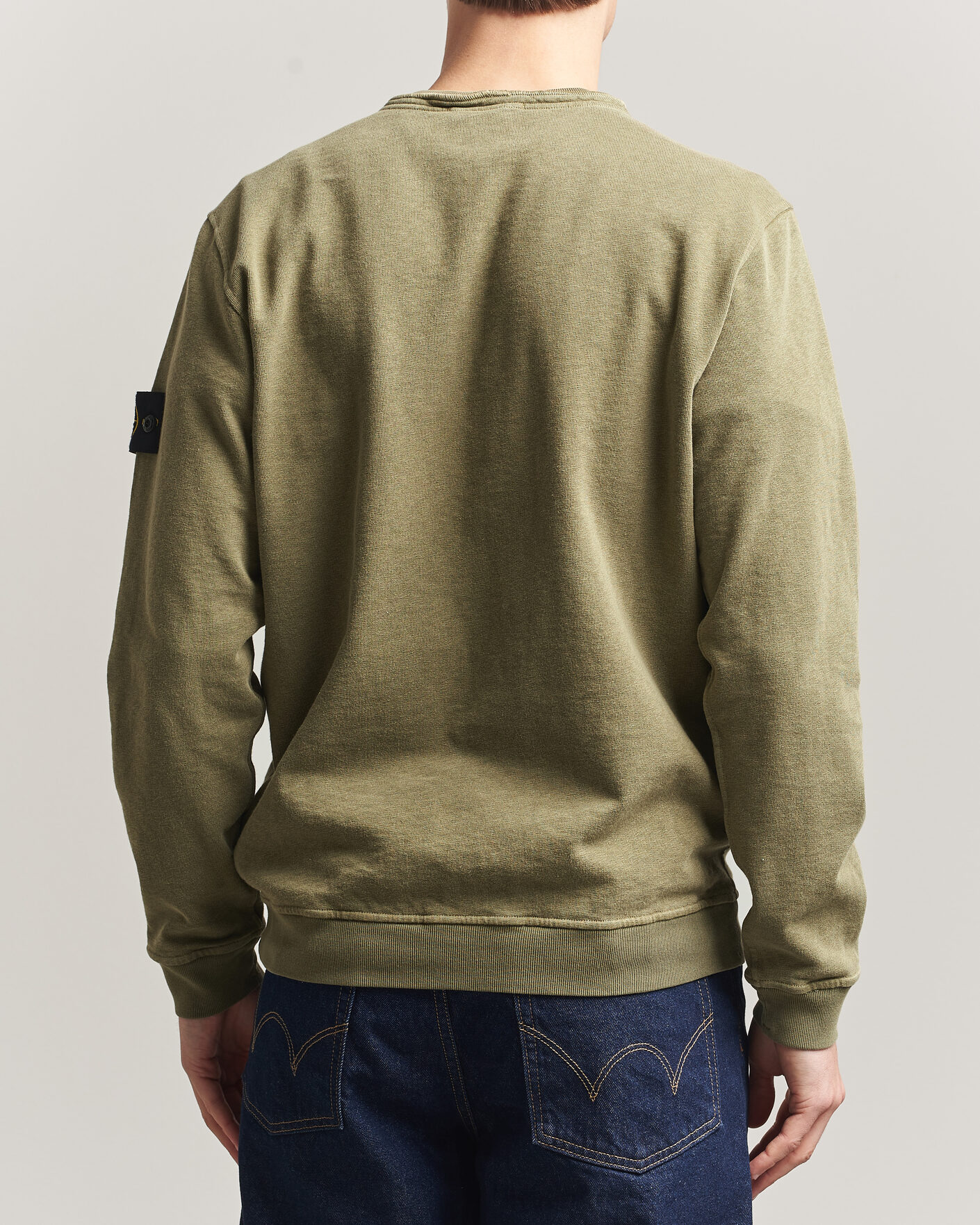 Heren | Truien | Stone Island | Old Dyed Cotton Sweatshirt Military Green