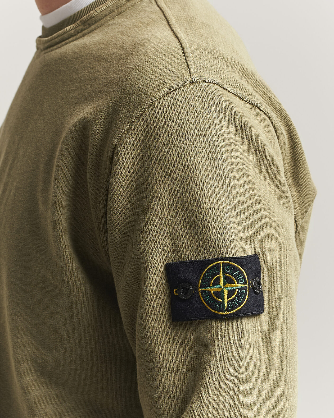 Heren | Truien | Stone Island | Old Dyed Cotton Sweatshirt Military Green