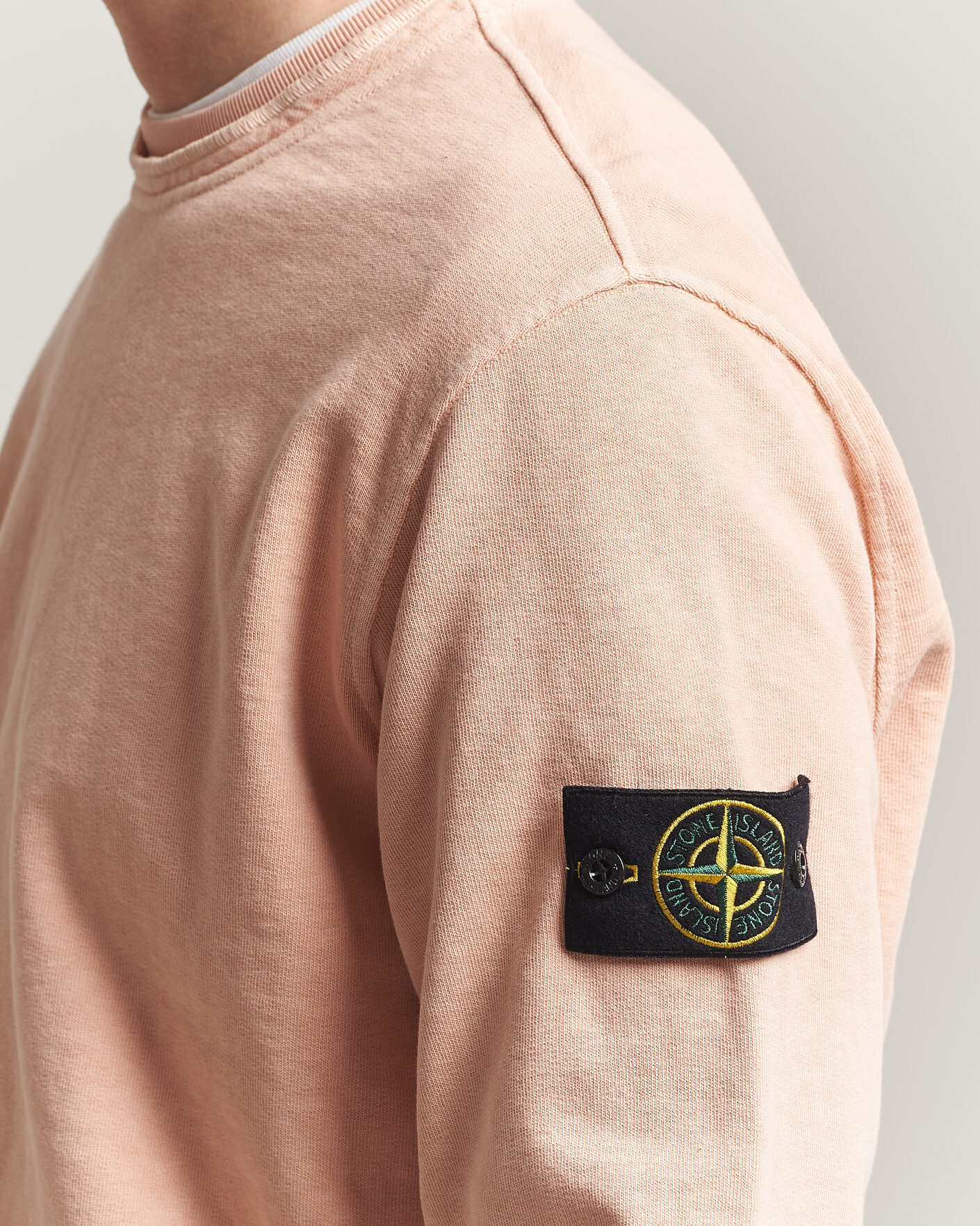 Heren | Truien | Stone Island | Old Dyed Cotton Sweatshirt Plaster Pink