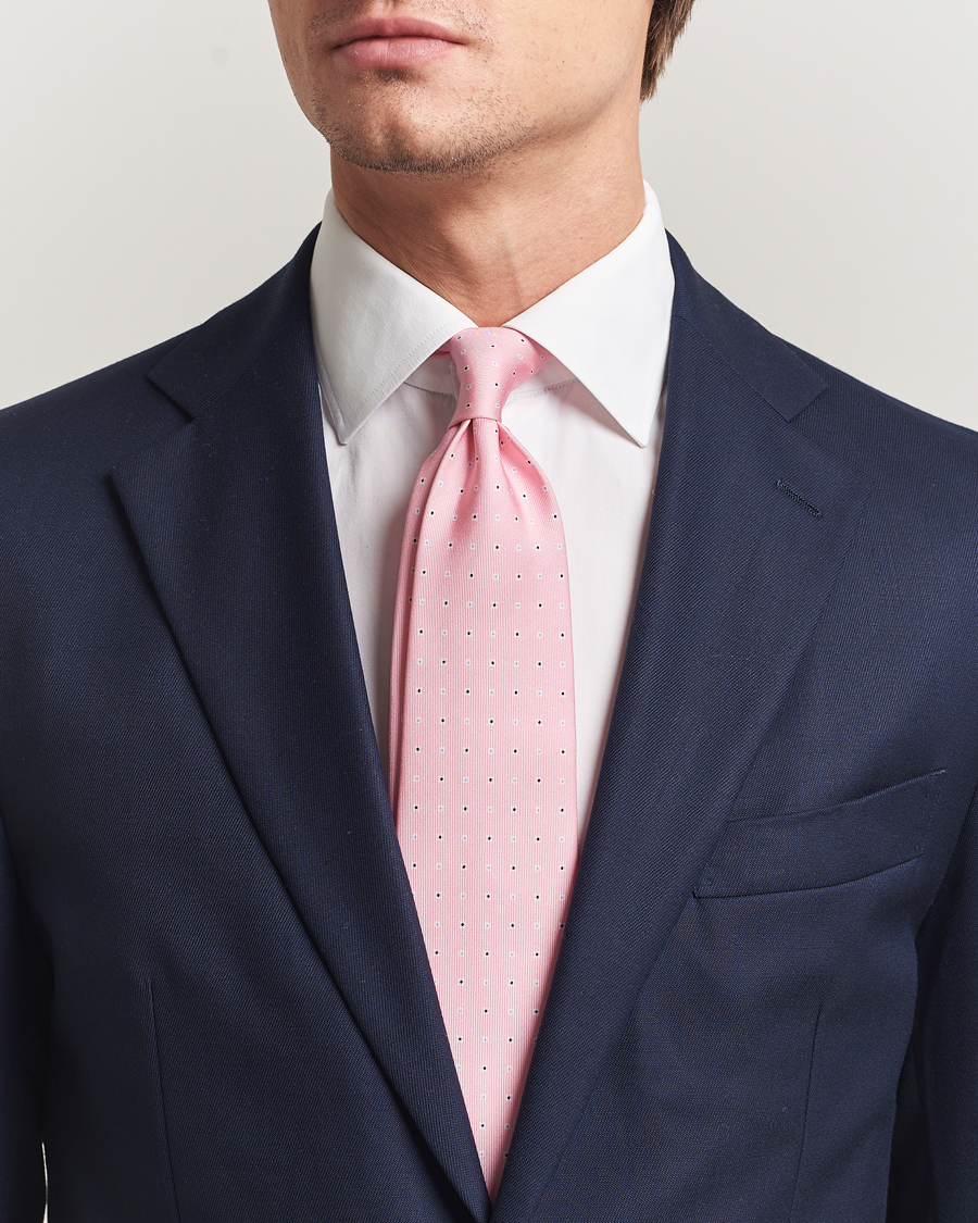 Heren | Stropdassen | E. Marinella | 3-Fold Printed Silk Tie Pink