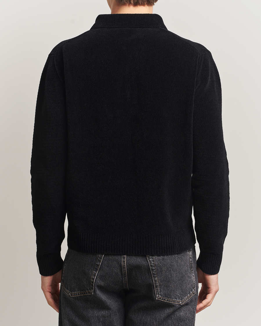 Heren | Polo's | Sunflower | Chenile Long Sleeve Polo Black