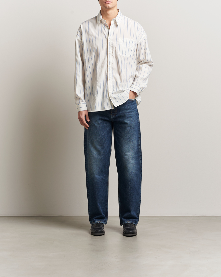 Heren | Jeans | Sunflower | Loose Jeans Dark Blue Worn
