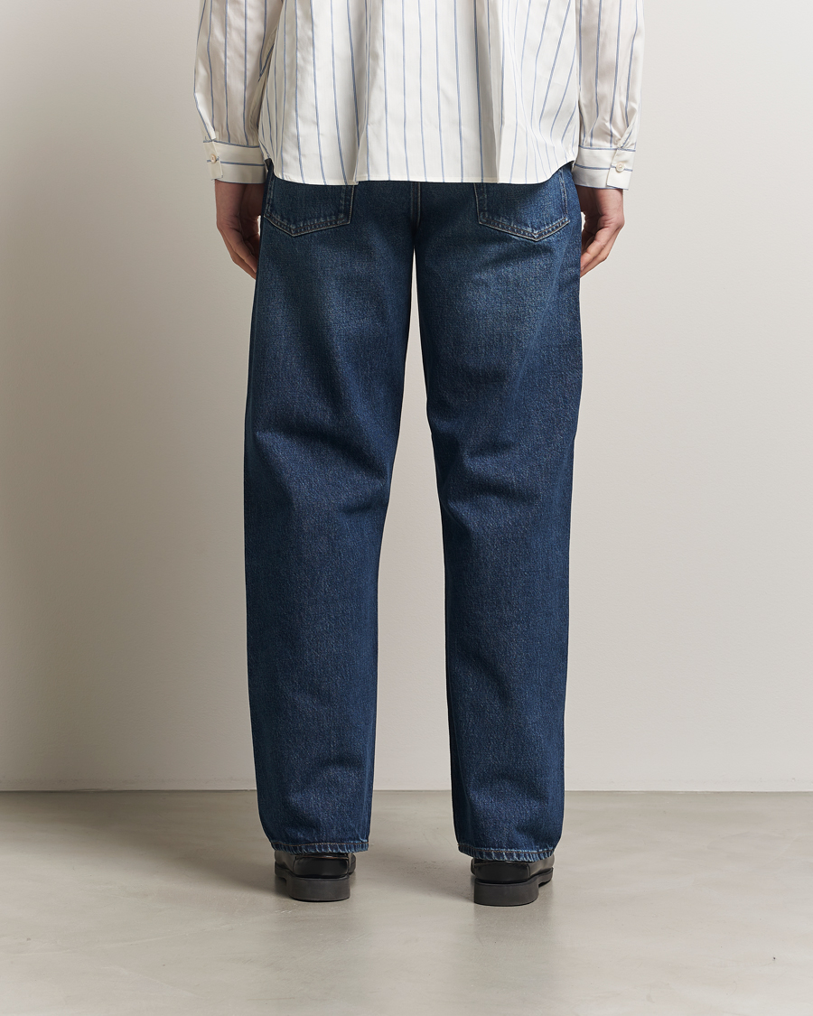 Heren | Jeans | Sunflower | Loose Jeans Dark Blue Worn