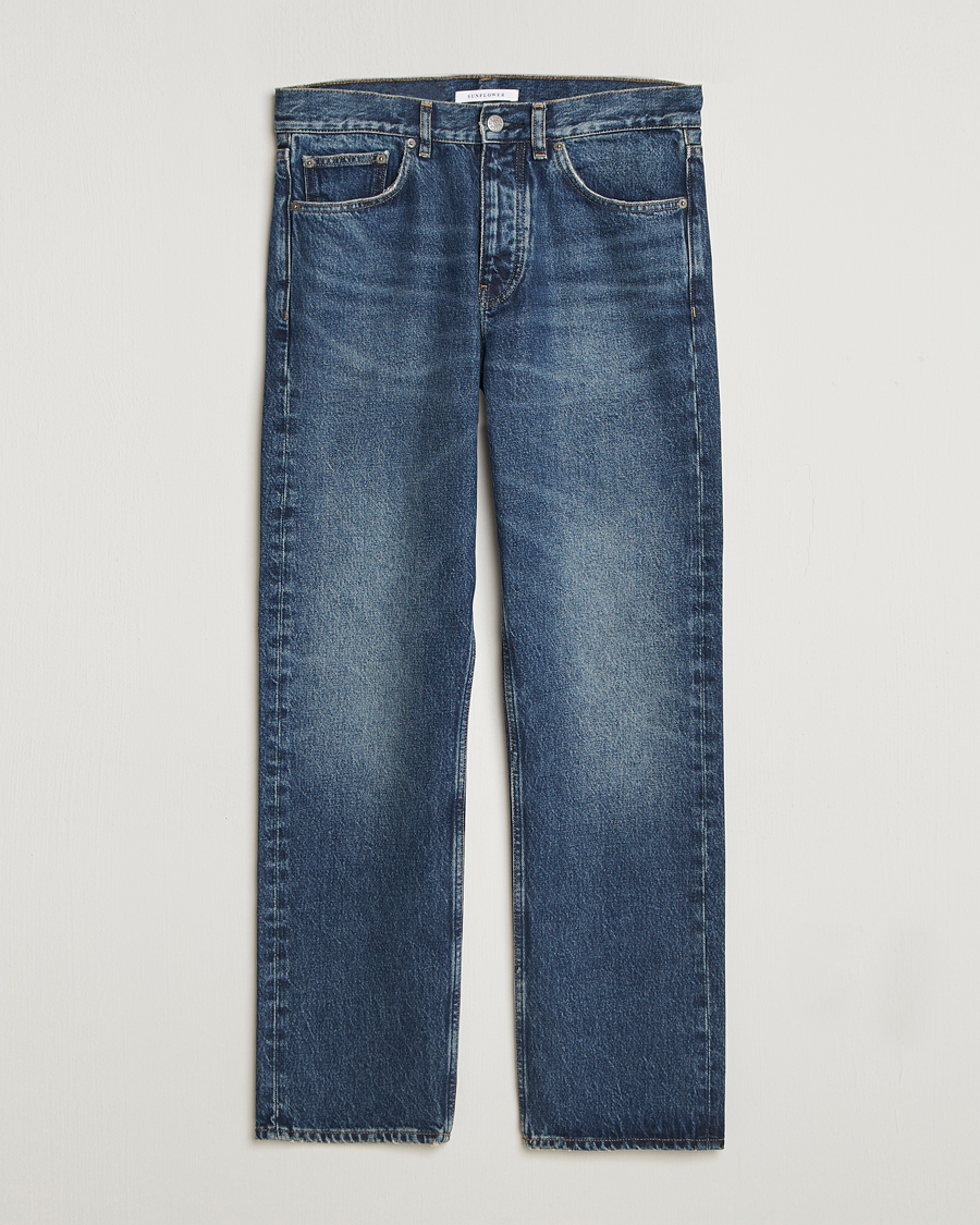 Heren | Broeken | Sunflower | Standard Jeans Dark Blue Worn