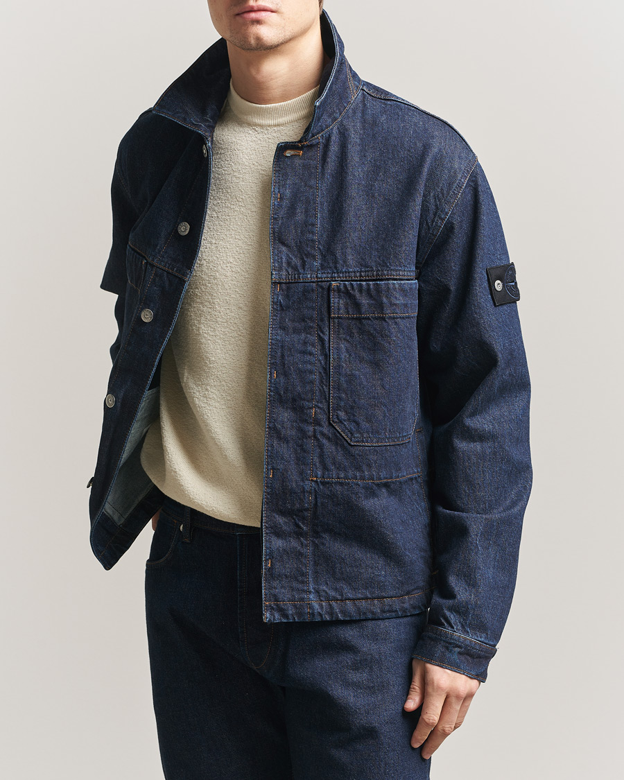 Heren | Jassen | Stone Island | Denim Jacket Blue Rinse