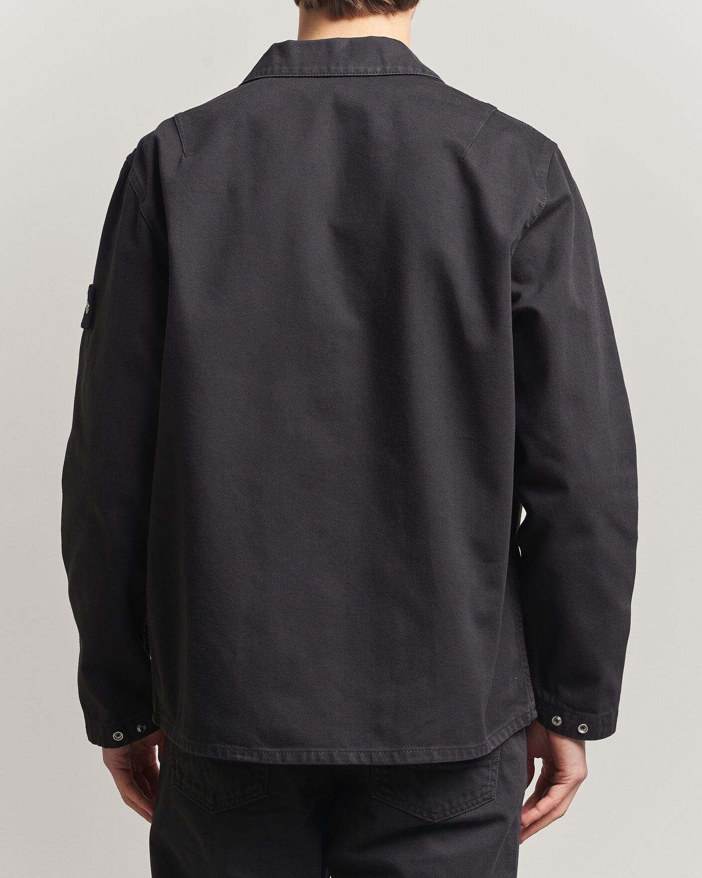 Heren | Jassen | Stone Island | Denim Zip Overshirt Black