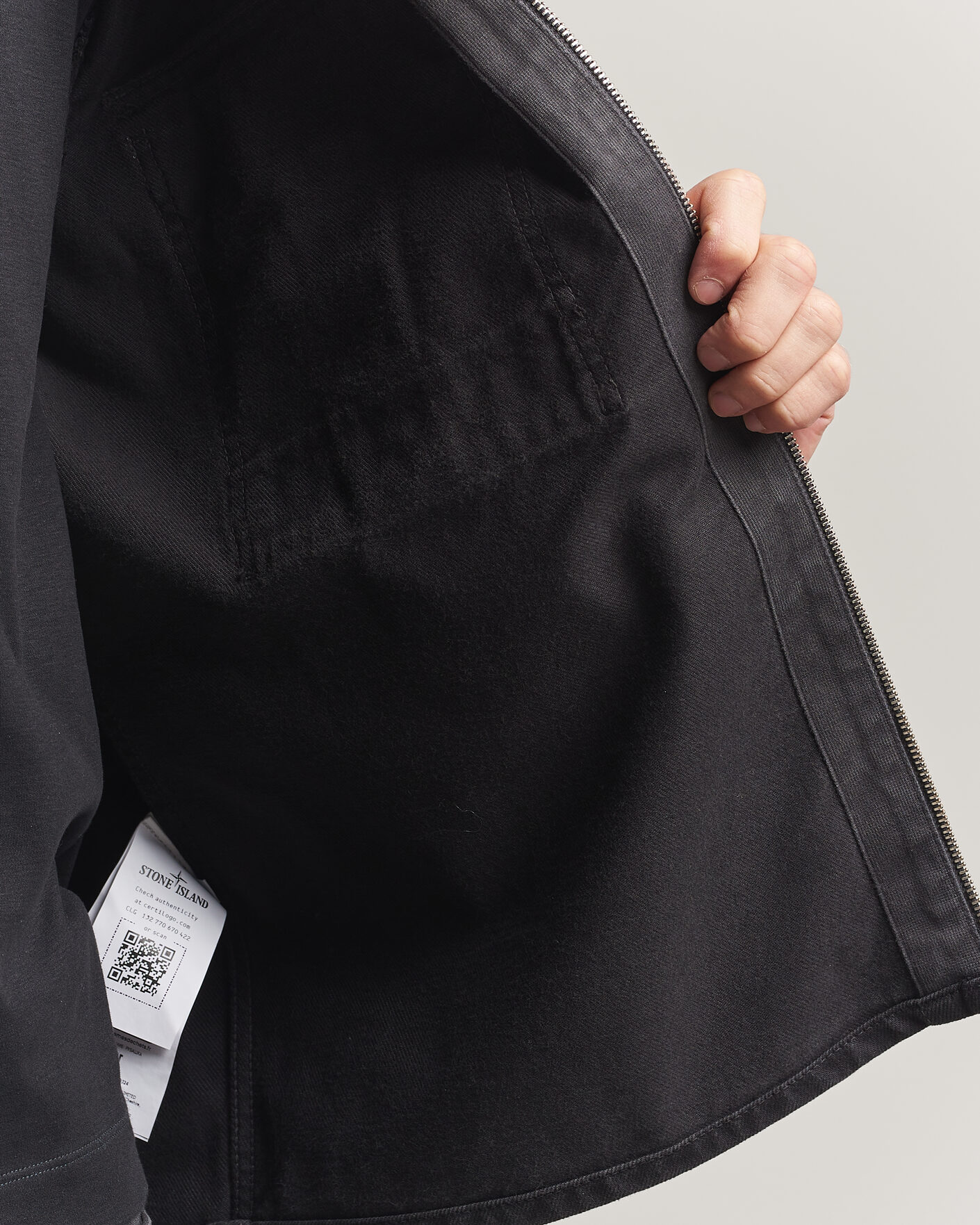 Heren | Jassen | Stone Island | Denim Zip Overshirt Black