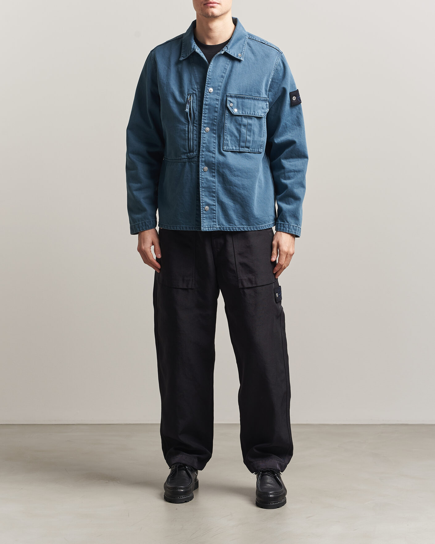 Heren | Overhemden | Stone Island | Denim Overshirt Indigo