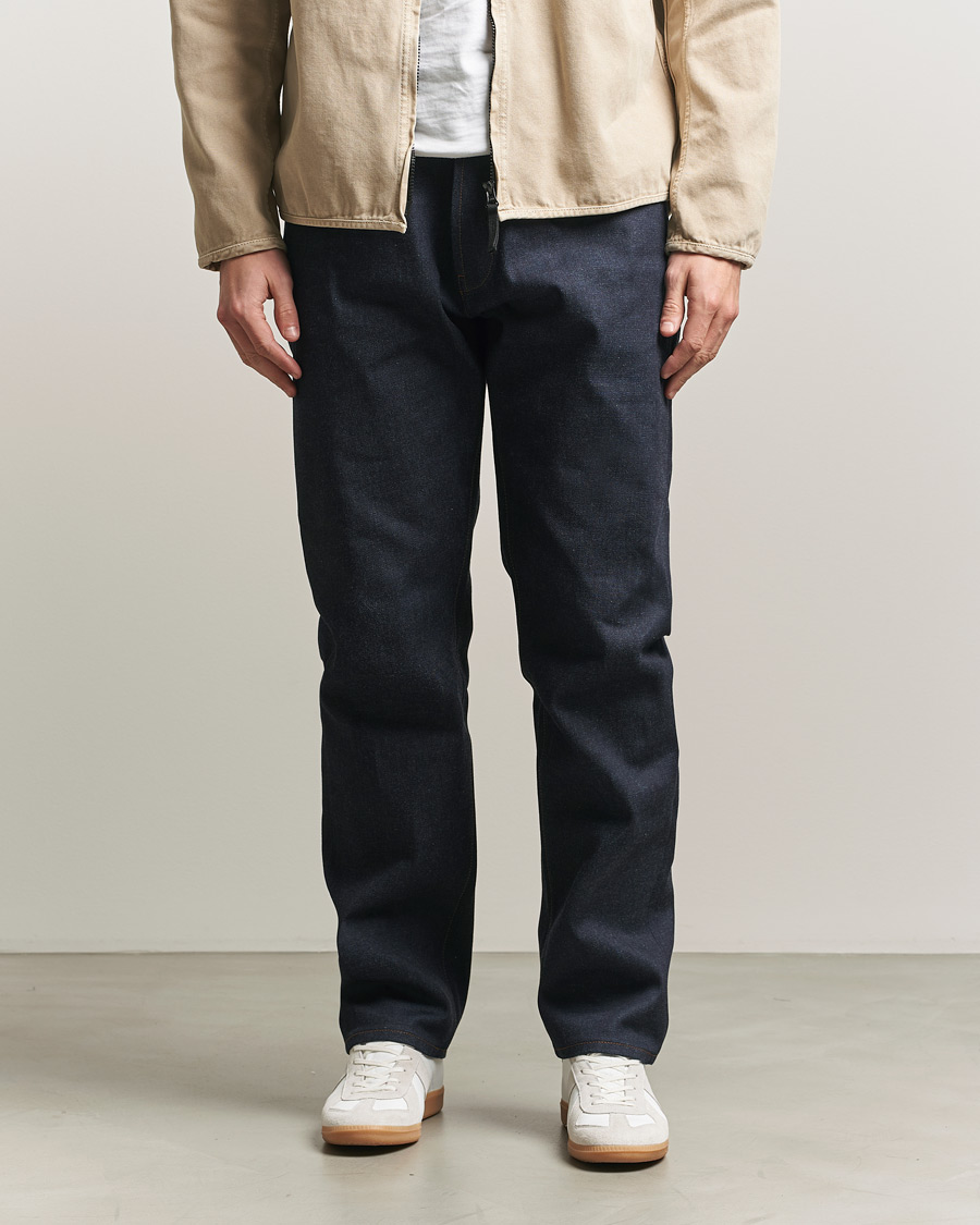 Heren | Jeans | Stone Island | Straight Fit Raw Denim Jeans Blue